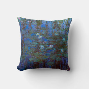 Claude Monet - Blaue Seerosen Kissen