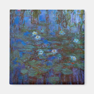 Claude Monet - Blaue Seerosen Magnet