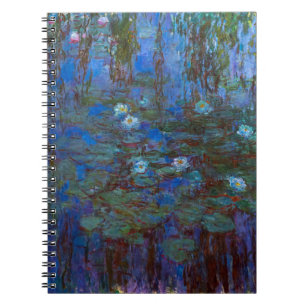 Claude Monet - Blaue Seerosen Notizblock