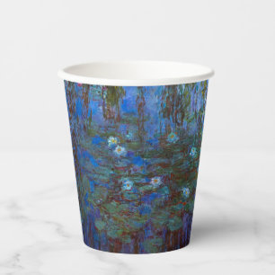 Claude Monet - Blaue Seerosen Pappbecher