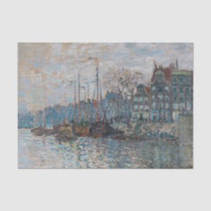 Claude Monet - Blick auf Amsterdam Seidenpapier