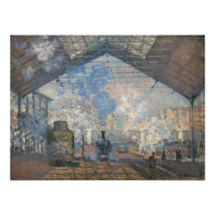 Claude Monet - Blick auf den Bahnhof Saint-Lazare Fotodruck