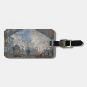 Claude Monet - Blick auf den Bahnhof Saint-Lazare Gepäckanhänger
