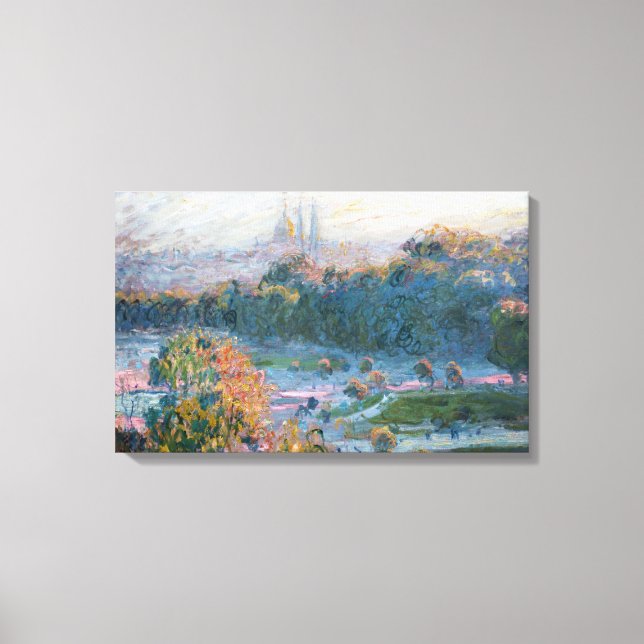 Claude Monet - Blick auf die Tuilerien, Studie Leinwanddruck (Vorderseite)