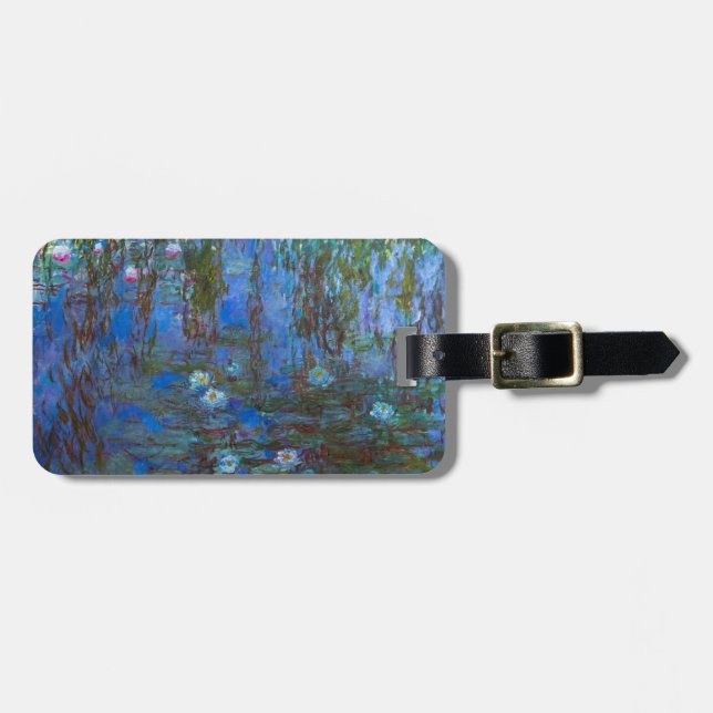 Claude Monet - Blue Water Lilies Gepäckanhänger (Vorderseite horizontal)