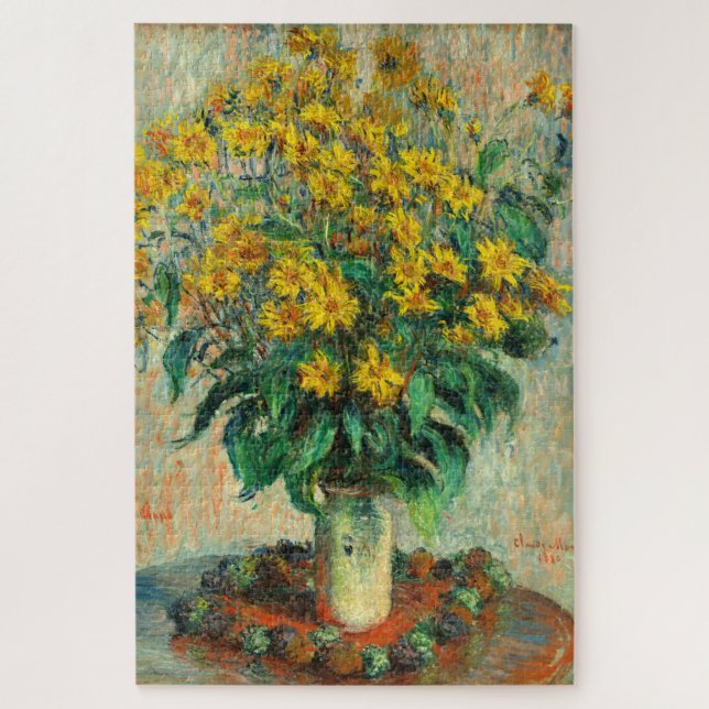 Claude Monet - Blume zu Jerusalem Artichoke (Vertikal)