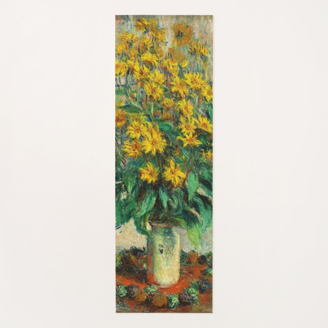 Claude Monet - Blume zu Jerusalem Artichoke Yogamatte (Vorderseite)