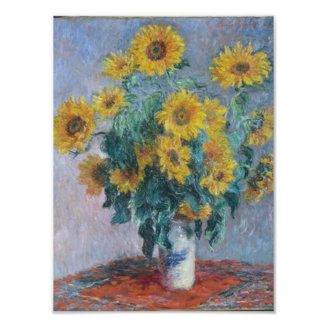 Claude Monet - BlumenBouquet, Fotodruck (Vorne)