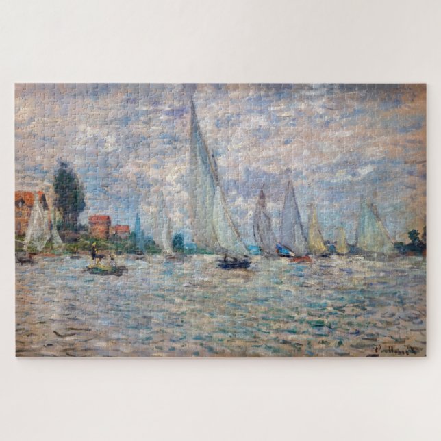 Claude Monet - Boats Regatta bei Argenteuil (Horizontal)