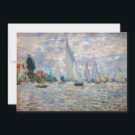 Claude Monet - Boats Regatta bei Argenteuil Einladung<br><div class="desc">Die Regatta der Boote in Argenteuil / Regate a Argenteuil - Claude Monet,  Oil on Leinwand,  1874</div>