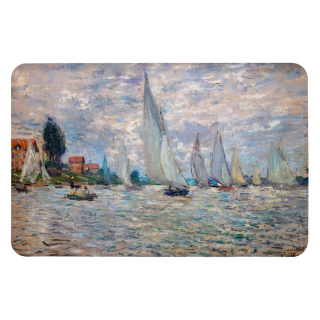 Claude Monet - Boats Regatta bei Argenteuil Magnet (Horizontal)