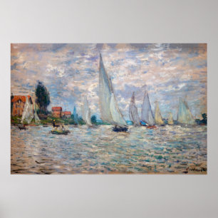 Claude Monet - Boats Regatta bei Argenteuil Poster