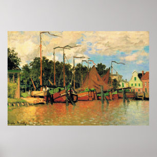 Claude Monet, Boote in Zaandam, Poster