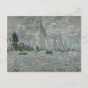 Claude Monet Boote oder Regatta in Argenteuil Postkarte
