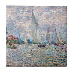 Claude Monet - Bootsregatta in Argenteuil Fliese