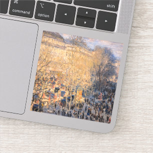 Claude Monet - Boulevard des Capucines in Paris Aufkleber