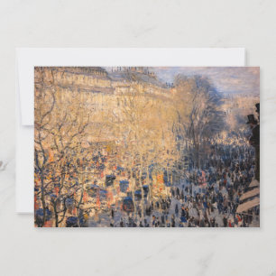 Claude Monet - Boulevard des Capucines in Paris Dankeskarte