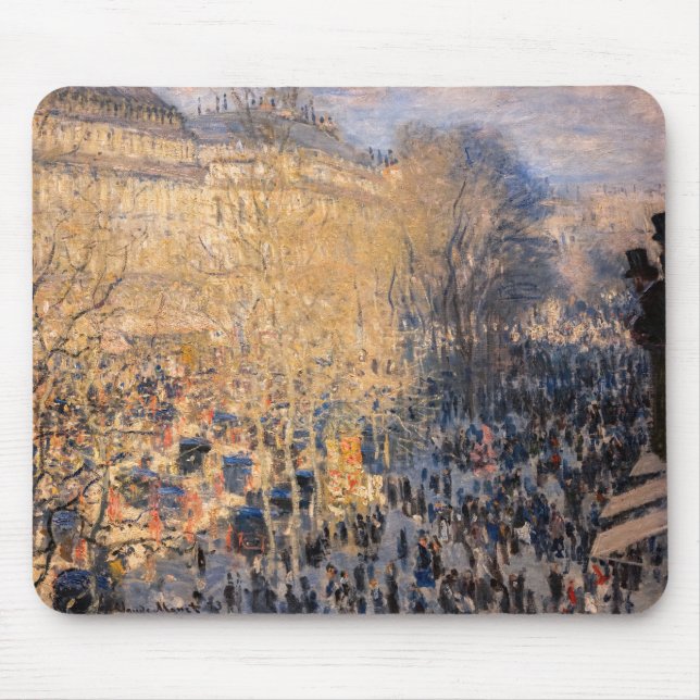Claude Monet - Boulevard des Capucines in Paris Mousepad (Vorne)