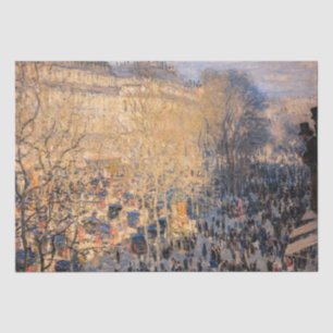 Claude Monet - Boulevard des Capucines in Paris Seidenpapier