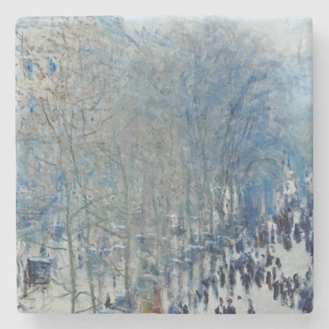 Claude Monet - Boulevard des Capucines Steinuntersetzer (Vorderseite)