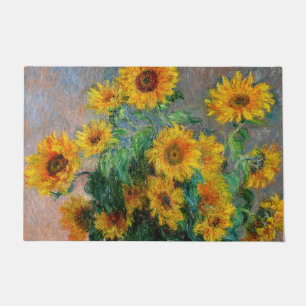 Claude Monet - Bouquet der Sonnenblumen Fußmatte