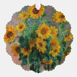 Claude Monet - Bouquet der Sonnenblumen Ornament Karte