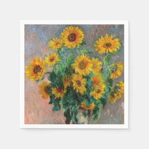 Claude Monet - Bouquet der Sonnenblumen Serviette