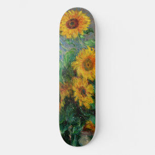 Claude Monet - Bouquet der Sonnenblumen Skateboard