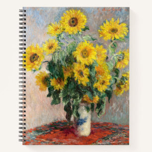 Claude Monet Bouquet Sonnenblumen 1881 Kunst Notizbuch