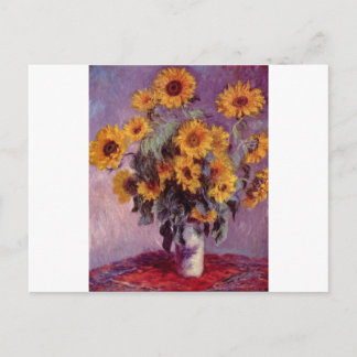 Claude Monet Bouquet von Sonnenblumen Postkarte