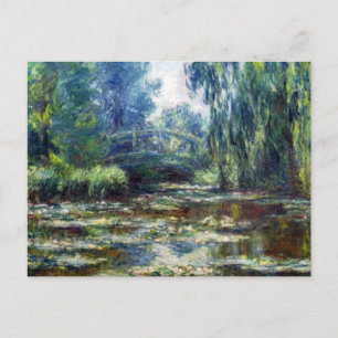 Claude Monet Brücke über dem Seerosenteich Postkarte