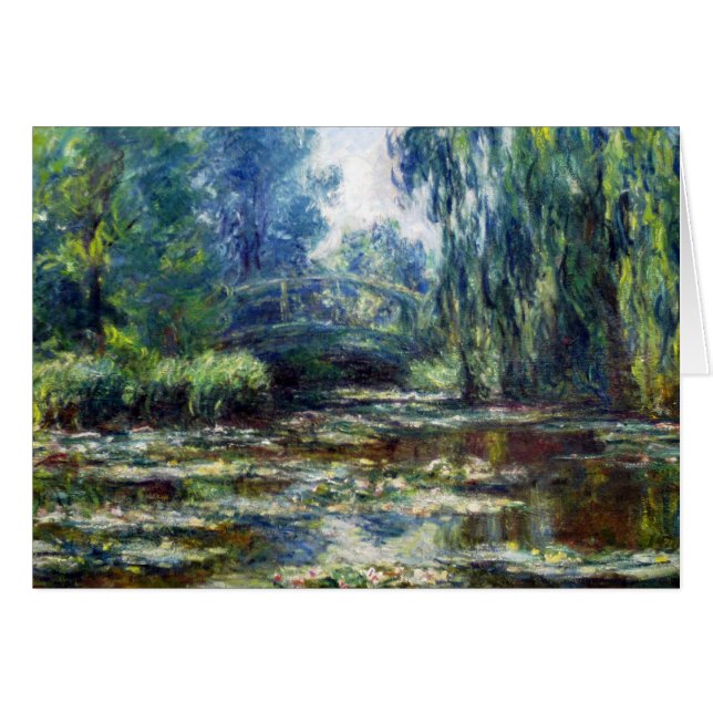 Claude Monet-Brücke über Wasser-Lilien-Teich (Vorderseite (Horizontal))