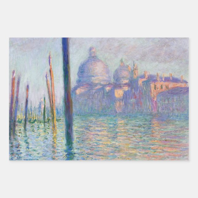 Claude Monet - Canal Grande, Venedig Geschenkpapier Set (Vorderseite)