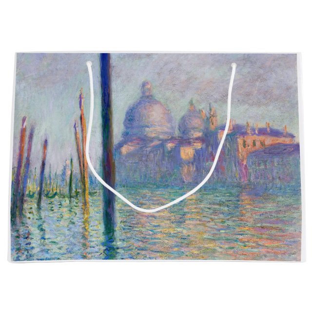 Claude Monet - Canal Grande, Venedig Große Geschenktüte (Vorderseite)