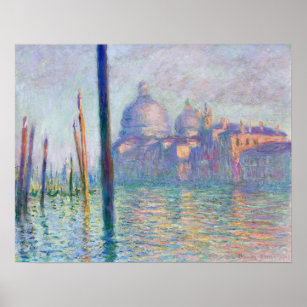 Claude Monet - Canal Grande, Venedig Poster