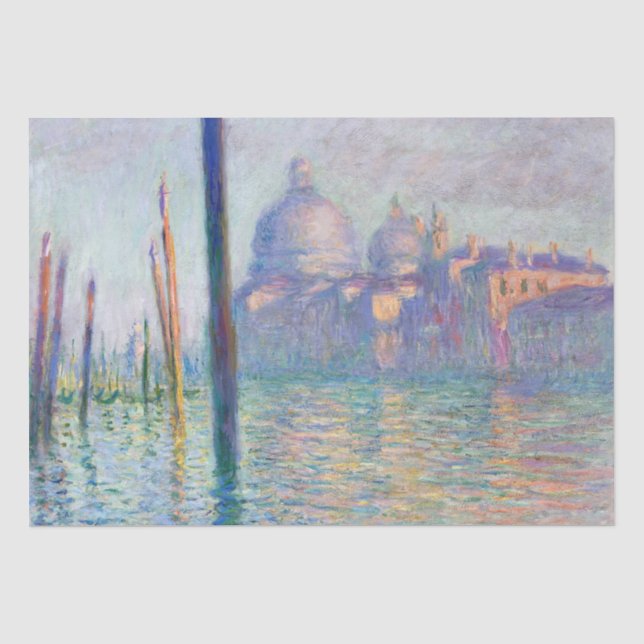 Claude Monet - Canal Grande, Venedig Seidenpapier (Vorderseite)