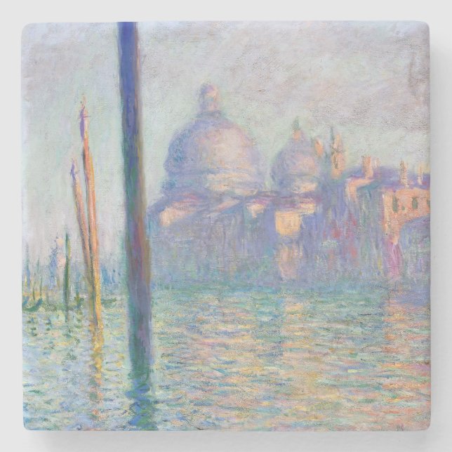 Claude Monet - Canal Grande, Venedig Steinuntersetzer (Vorderseite)