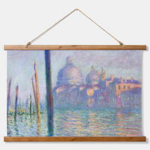 Claude Monet - Canal Grande, Venedig Wandteppich Mit Holzrahmen