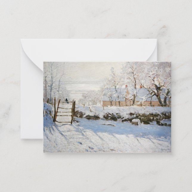 Claude Monet Cartes de peinture Magpie (Devant)