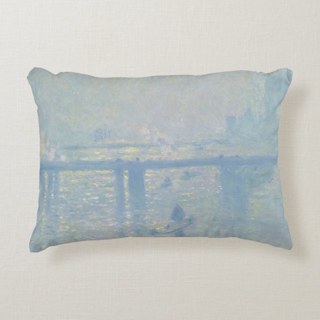 Claude Monet - Charing Cross Bridge Zierkissen (Vorderseite)