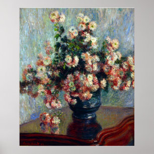 Claude Monet_Chrysanthemum Flowers - Poster