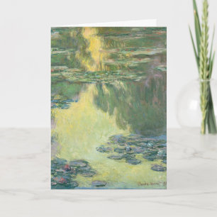 Claude Monet Classic Malerei, Wasserlilien (1907) Karte