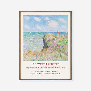 Claude Monet Cliff Spaziergang auf der Kunstausste Poster