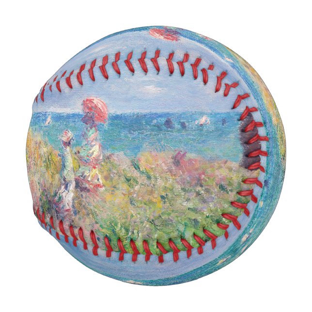 Claude Monet - Cliff Walk in Pourville Baseball (Rückseite Links)