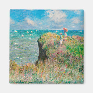 Claude Monet-Cliff Walk in Pourville Magnet