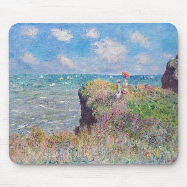 Claude Monet - Cliff Walk in Pourville Mousepad (Vorne)