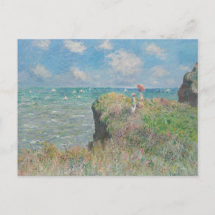 Claude Monet - Cliff Walk in Pourville Postkarte