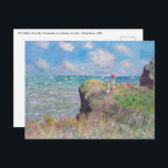Claude Monet - Cliff Walk in Pourville Postkarte<br><div class="desc">Cliff Walk at Pourville / Promenade sur la falaise,  Pourville - Claude Monet,  1882</div>