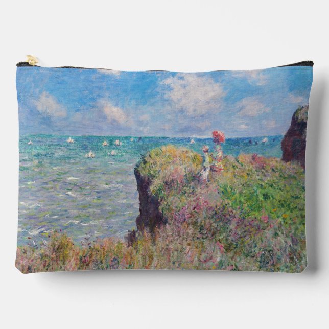 Claude Monet - Cliff Walk in Pourville Zubehörtasche (Vorderseite)