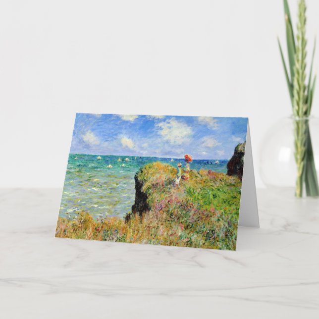 Claude Monet Clifftop Walk Karte (Vorderseite)